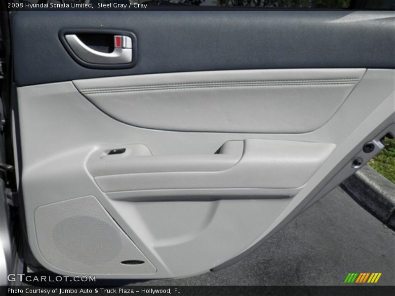 Steel Gray / Gray 2008 Hyundai Sonata Limited