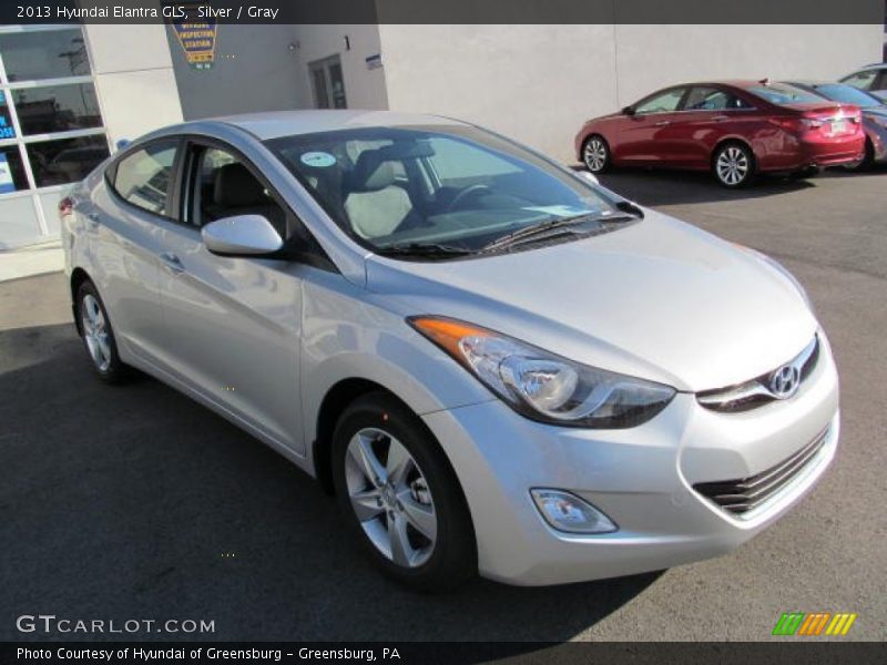 Silver / Gray 2013 Hyundai Elantra GLS