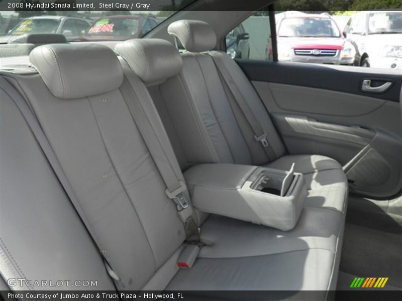 Steel Gray / Gray 2008 Hyundai Sonata Limited