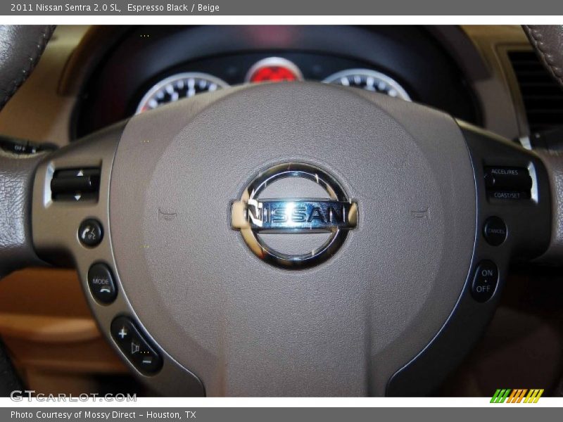 Espresso Black / Beige 2011 Nissan Sentra 2.0 SL