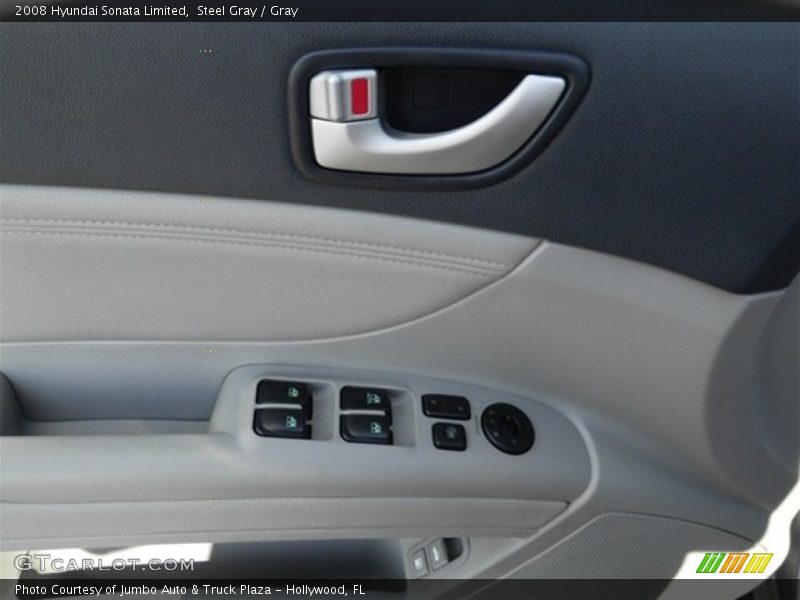 Steel Gray / Gray 2008 Hyundai Sonata Limited