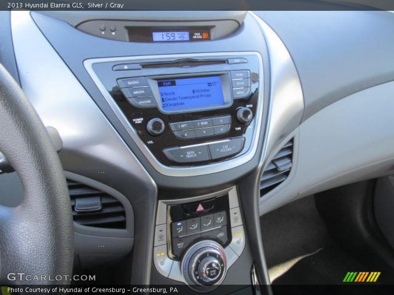 Silver / Gray 2013 Hyundai Elantra GLS