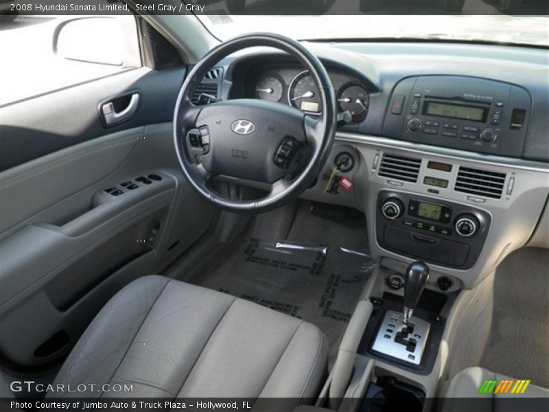Steel Gray / Gray 2008 Hyundai Sonata Limited