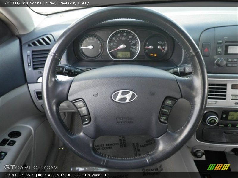 Steel Gray / Gray 2008 Hyundai Sonata Limited