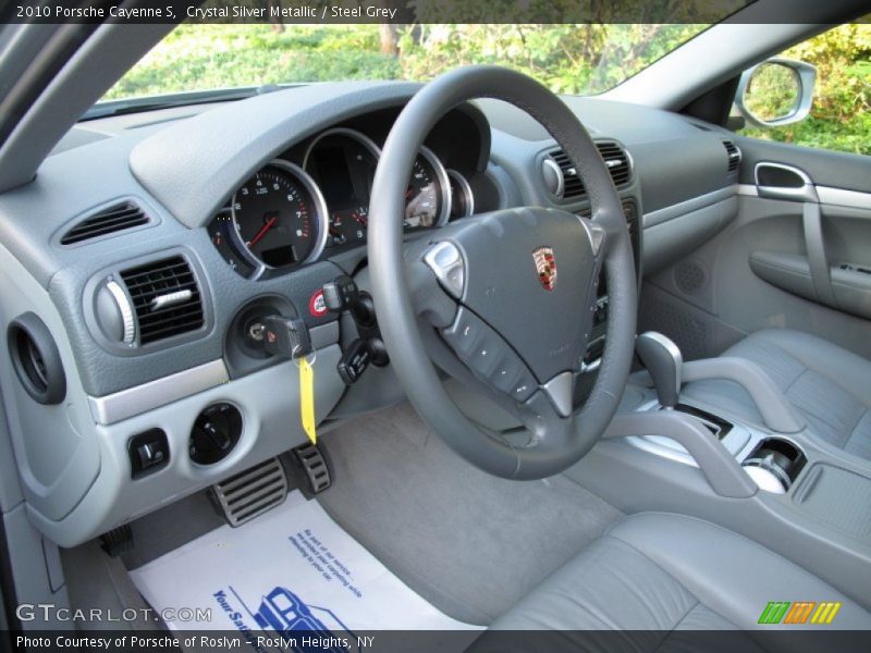 Crystal Silver Metallic / Steel Grey 2010 Porsche Cayenne S