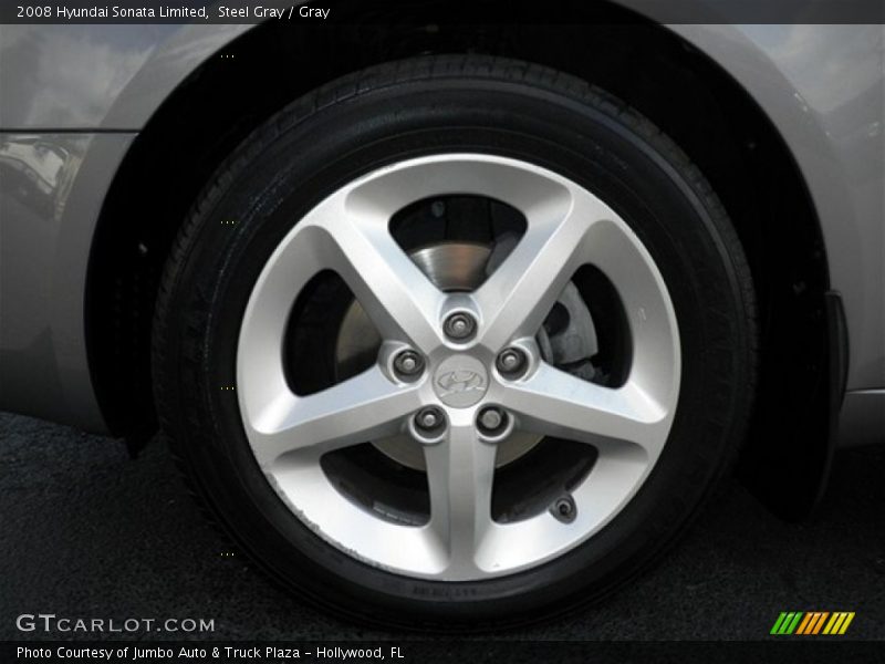 Steel Gray / Gray 2008 Hyundai Sonata Limited