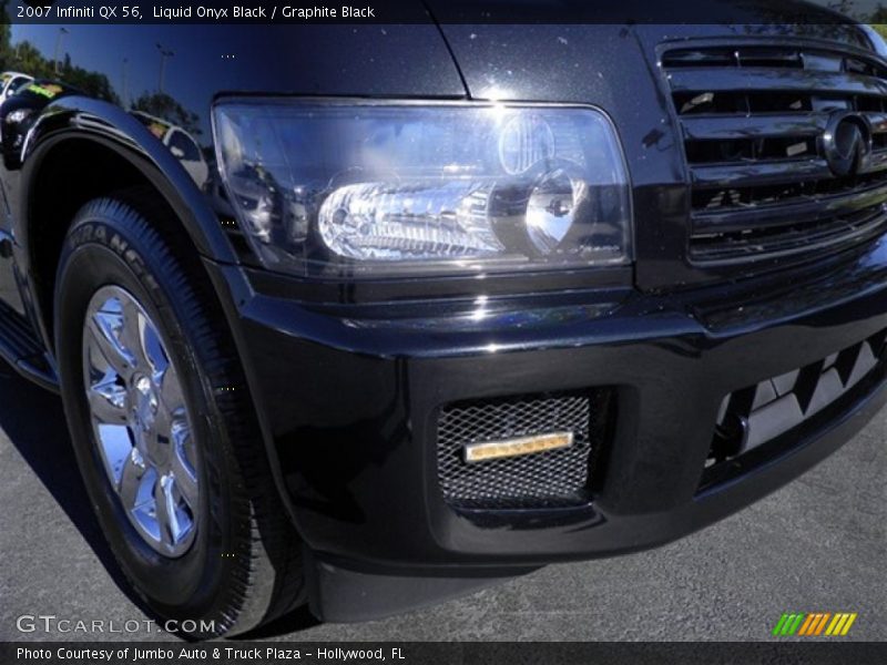 Liquid Onyx Black / Graphite Black 2007 Infiniti QX 56