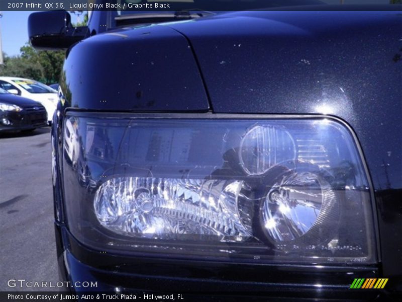 Liquid Onyx Black / Graphite Black 2007 Infiniti QX 56