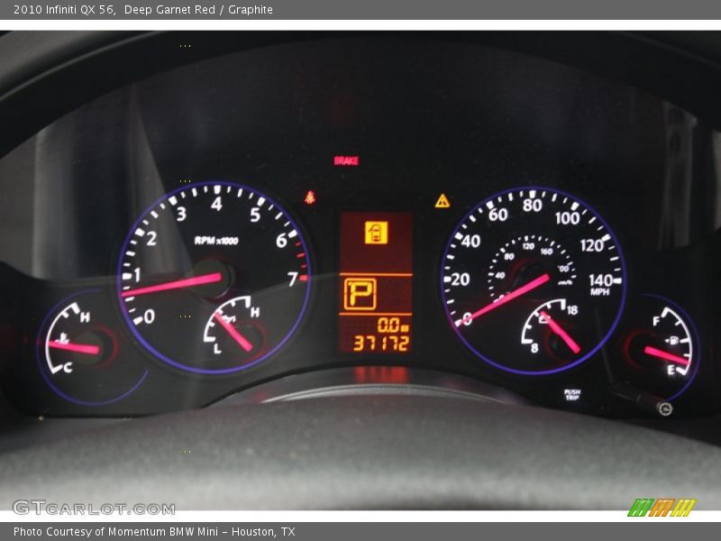 Deep Garnet Red / Graphite 2010 Infiniti QX 56