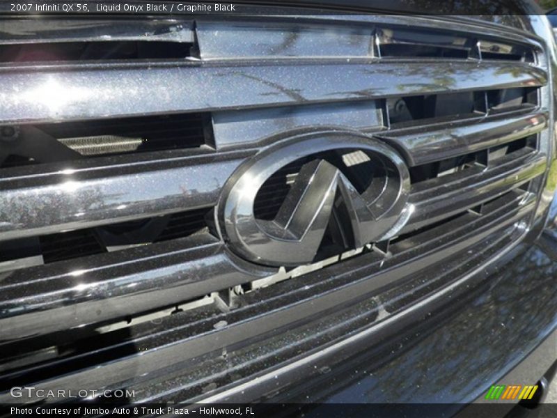 Liquid Onyx Black / Graphite Black 2007 Infiniti QX 56