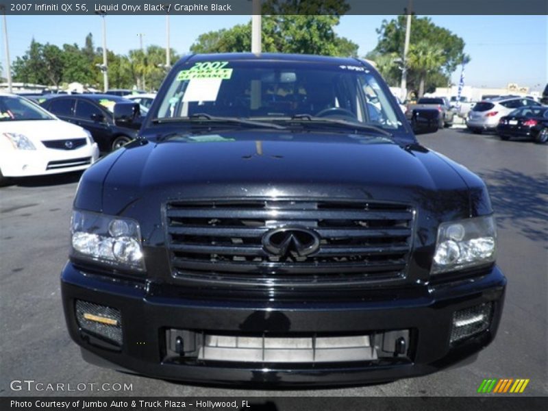 Liquid Onyx Black / Graphite Black 2007 Infiniti QX 56