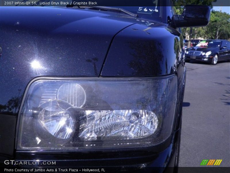 Liquid Onyx Black / Graphite Black 2007 Infiniti QX 56
