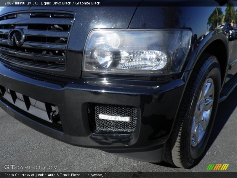 Liquid Onyx Black / Graphite Black 2007 Infiniti QX 56