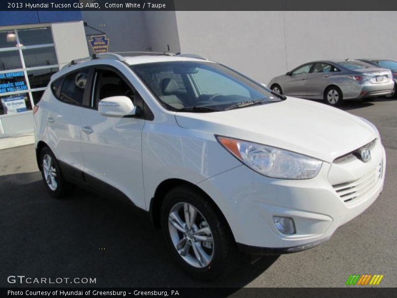 Cotton White / Taupe 2013 Hyundai Tucson GLS AWD