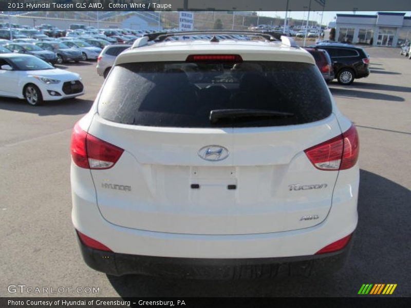 Cotton White / Taupe 2013 Hyundai Tucson GLS AWD
