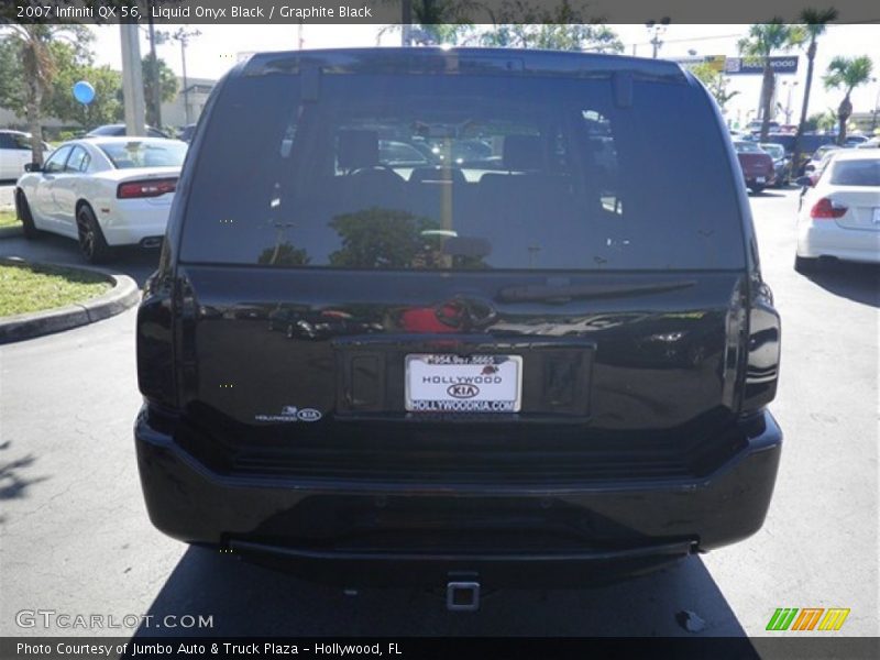 Liquid Onyx Black / Graphite Black 2007 Infiniti QX 56