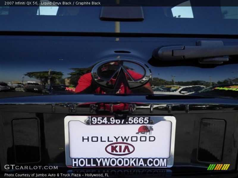 Liquid Onyx Black / Graphite Black 2007 Infiniti QX 56