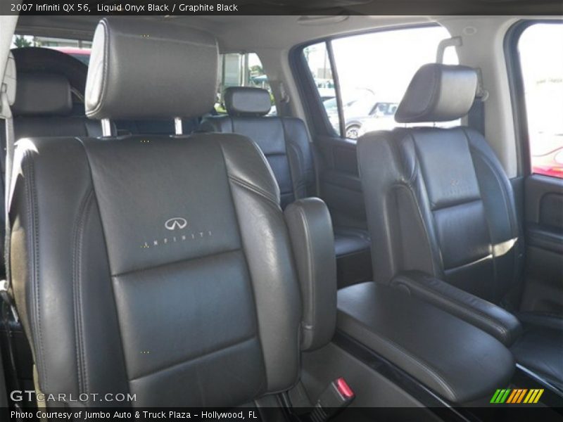 Liquid Onyx Black / Graphite Black 2007 Infiniti QX 56
