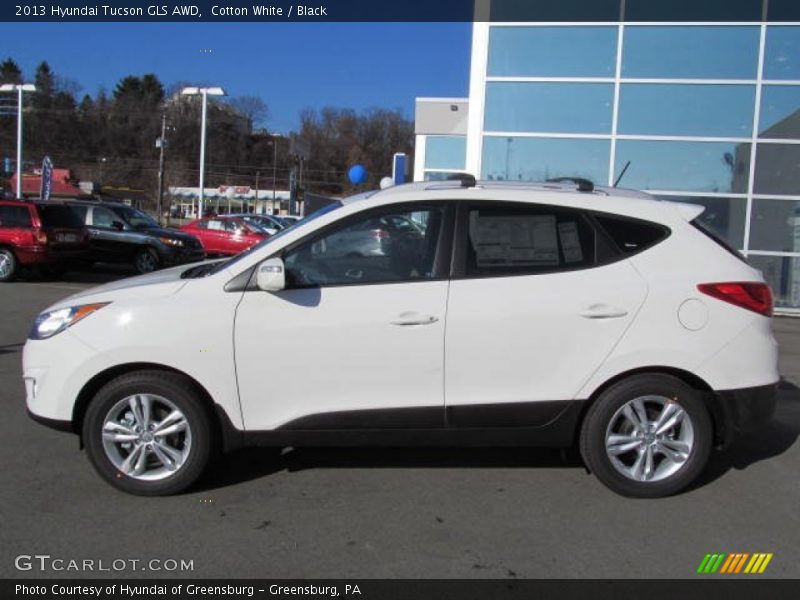 Cotton White / Black 2013 Hyundai Tucson GLS AWD