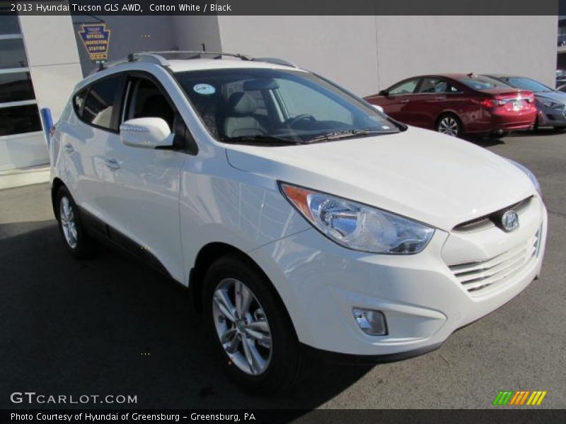 Cotton White / Black 2013 Hyundai Tucson GLS AWD