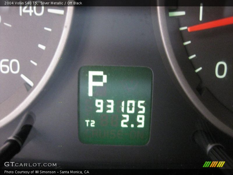Silver Metallic / Off Black 2004 Volvo S40 T5