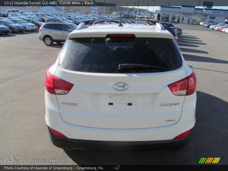 Cotton White / Black 2013 Hyundai Tucson GLS AWD