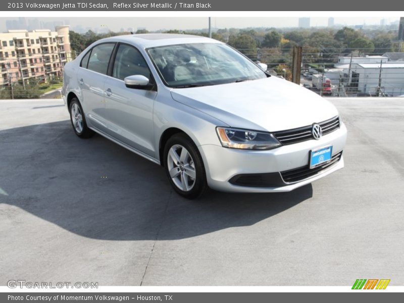 Reflex Silver Metallic / Titan Black 2013 Volkswagen Jetta TDI Sedan