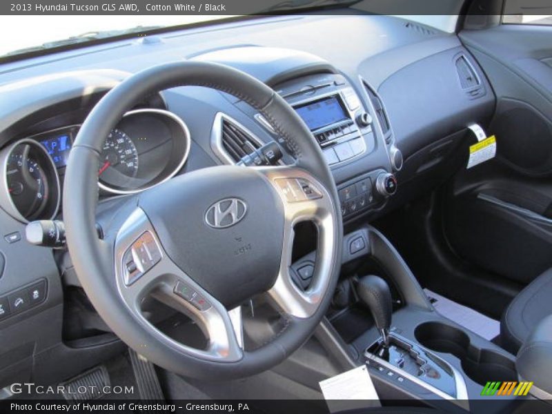 Cotton White / Black 2013 Hyundai Tucson GLS AWD