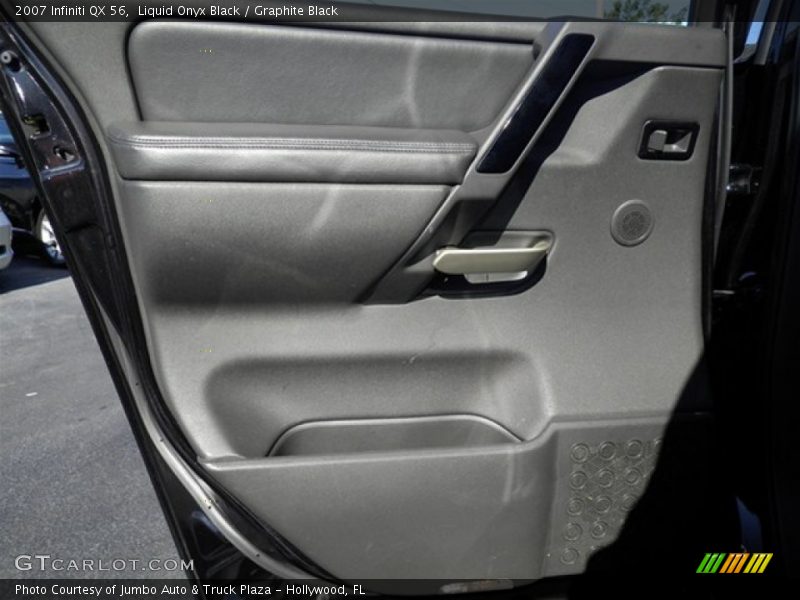 Liquid Onyx Black / Graphite Black 2007 Infiniti QX 56