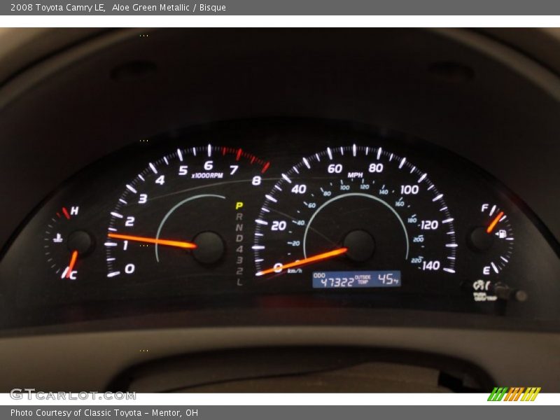 Aloe Green Metallic / Bisque 2008 Toyota Camry LE