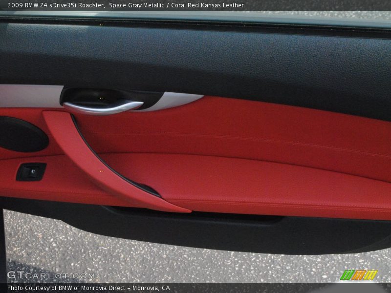 Space Gray Metallic / Coral Red Kansas Leather 2009 BMW Z4 sDrive35i Roadster