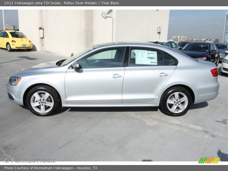 Reflex Silver Metallic / Titan Black 2013 Volkswagen Jetta TDI Sedan