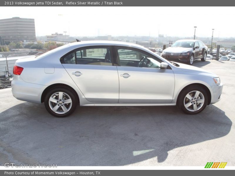 Reflex Silver Metallic / Titan Black 2013 Volkswagen Jetta TDI Sedan