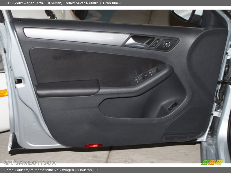 Reflex Silver Metallic / Titan Black 2013 Volkswagen Jetta TDI Sedan