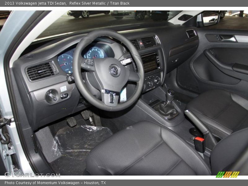 Reflex Silver Metallic / Titan Black 2013 Volkswagen Jetta TDI Sedan