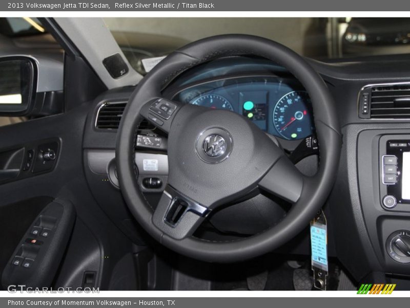 Reflex Silver Metallic / Titan Black 2013 Volkswagen Jetta TDI Sedan