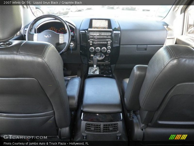 Liquid Onyx Black / Graphite Black 2007 Infiniti QX 56