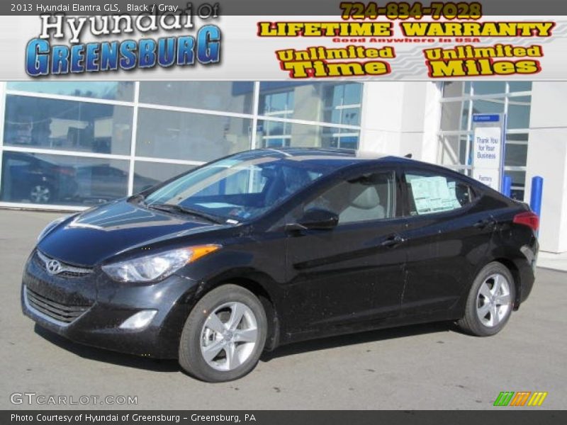 Black / Gray 2013 Hyundai Elantra GLS