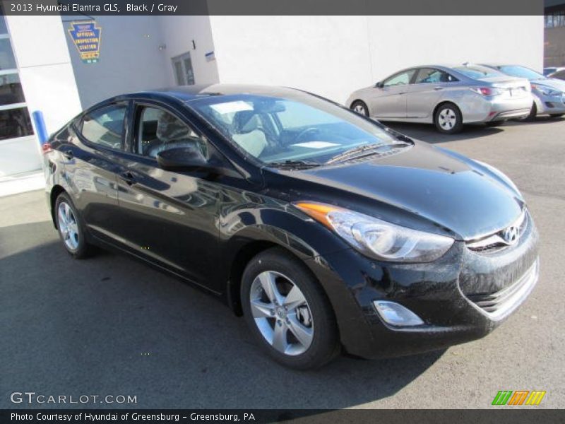 Black / Gray 2013 Hyundai Elantra GLS