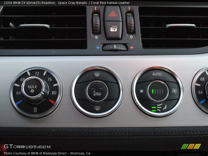 Controls of 2009 Z4 sDrive35i Roadster