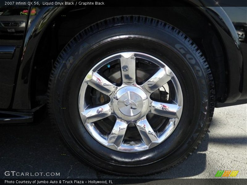 Liquid Onyx Black / Graphite Black 2007 Infiniti QX 56