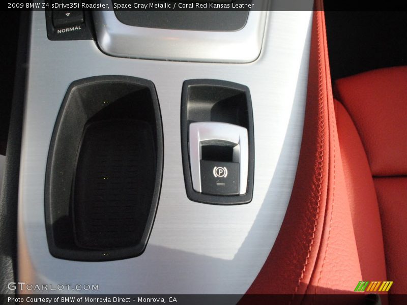 Space Gray Metallic / Coral Red Kansas Leather 2009 BMW Z4 sDrive35i Roadster