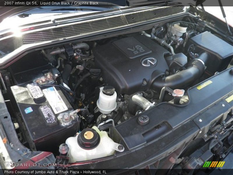 Liquid Onyx Black / Graphite Black 2007 Infiniti QX 56