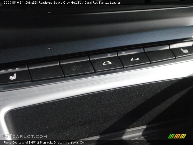 Space Gray Metallic / Coral Red Kansas Leather 2009 BMW Z4 sDrive35i Roadster