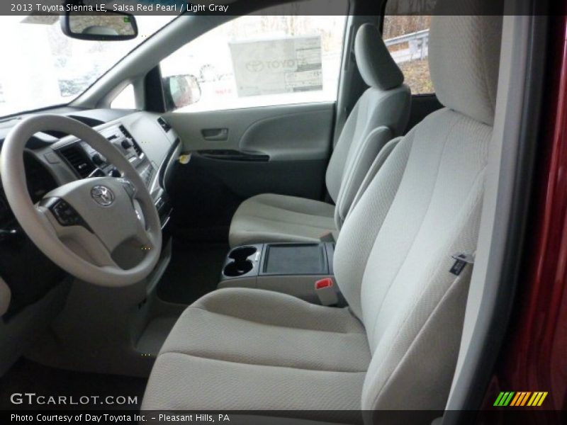 Salsa Red Pearl / Light Gray 2013 Toyota Sienna LE