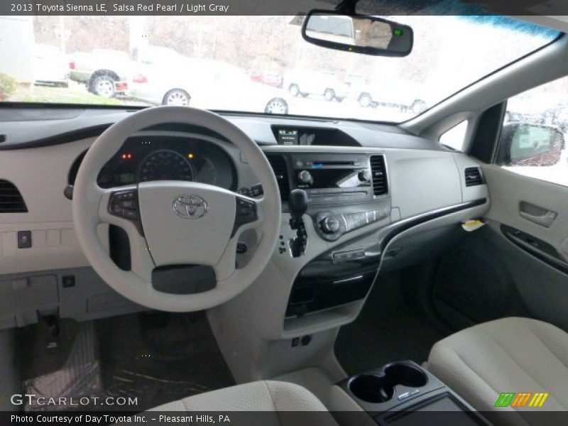 Salsa Red Pearl / Light Gray 2013 Toyota Sienna LE