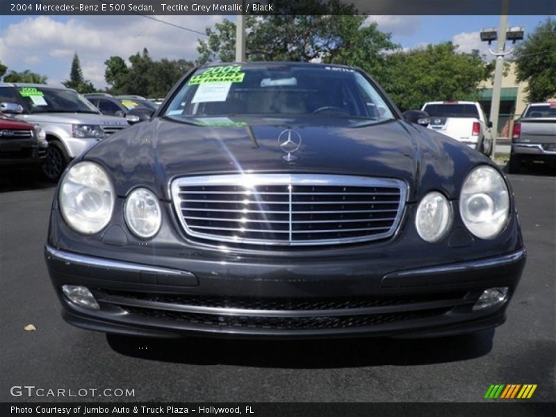 Tectite Grey Metallic / Black 2004 Mercedes-Benz E 500 Sedan