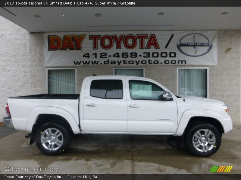 Super White / Graphite 2013 Toyota Tacoma V6 Limited Double Cab 4x4