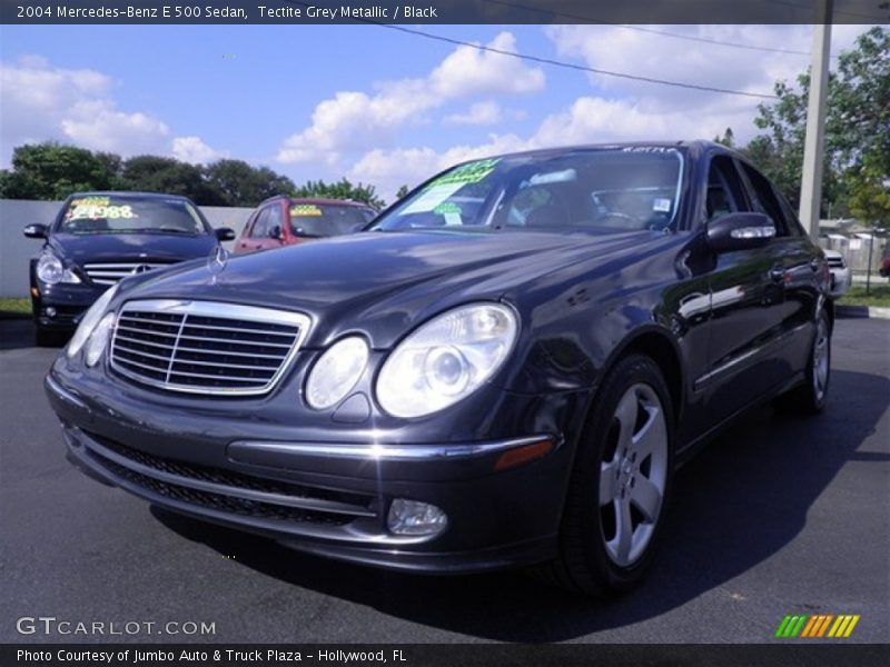 Tectite Grey Metallic / Black 2004 Mercedes-Benz E 500 Sedan