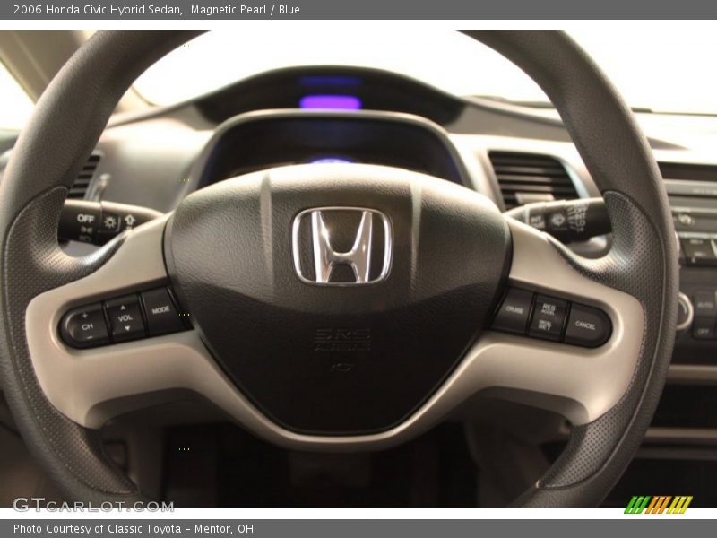 Magnetic Pearl / Blue 2006 Honda Civic Hybrid Sedan